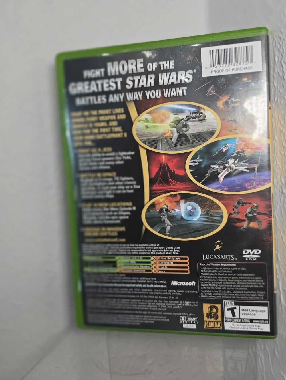 Star Wars Battlefront 2 Microsoft Xbox CIB Complete w/ Manual Video Game